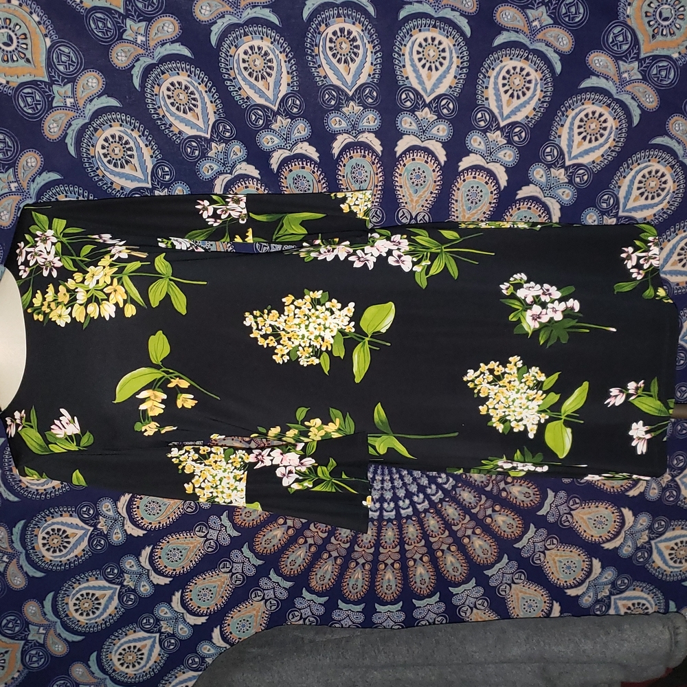 Tommy Hilfiger Black Floral Dress